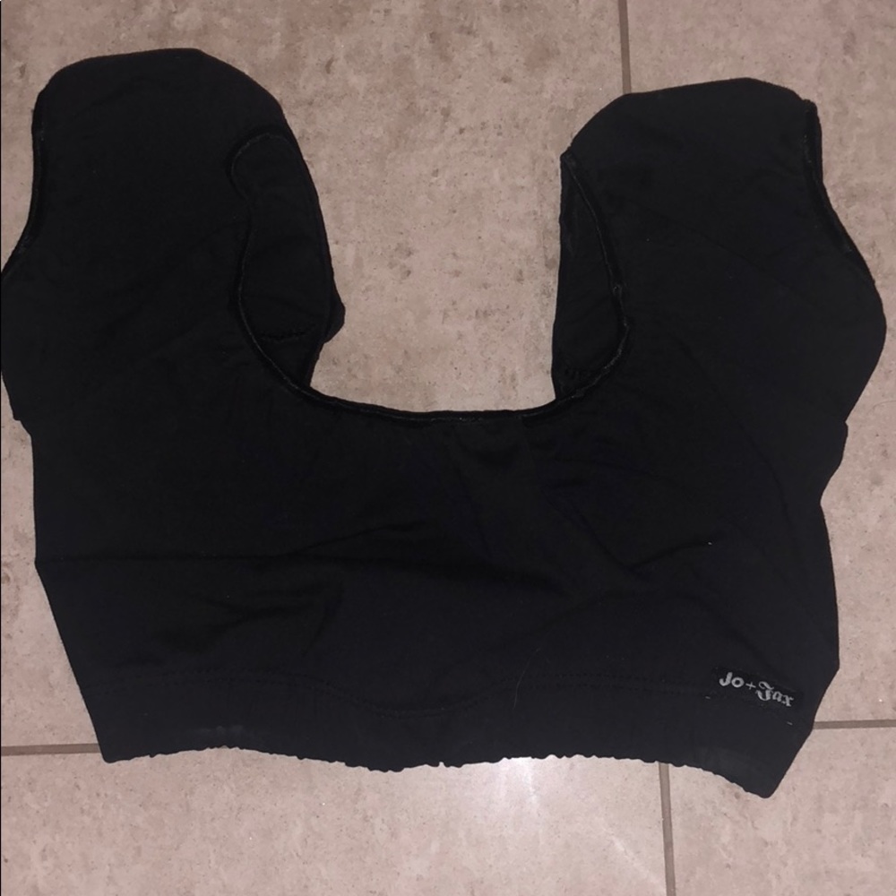Jo Jax Black Princess Sports Bra Top/ Dance Bra